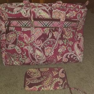 Vera Bradley Tote and Wallet